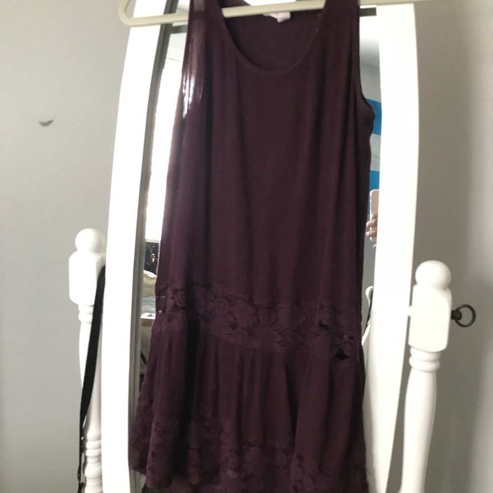 Maroon top